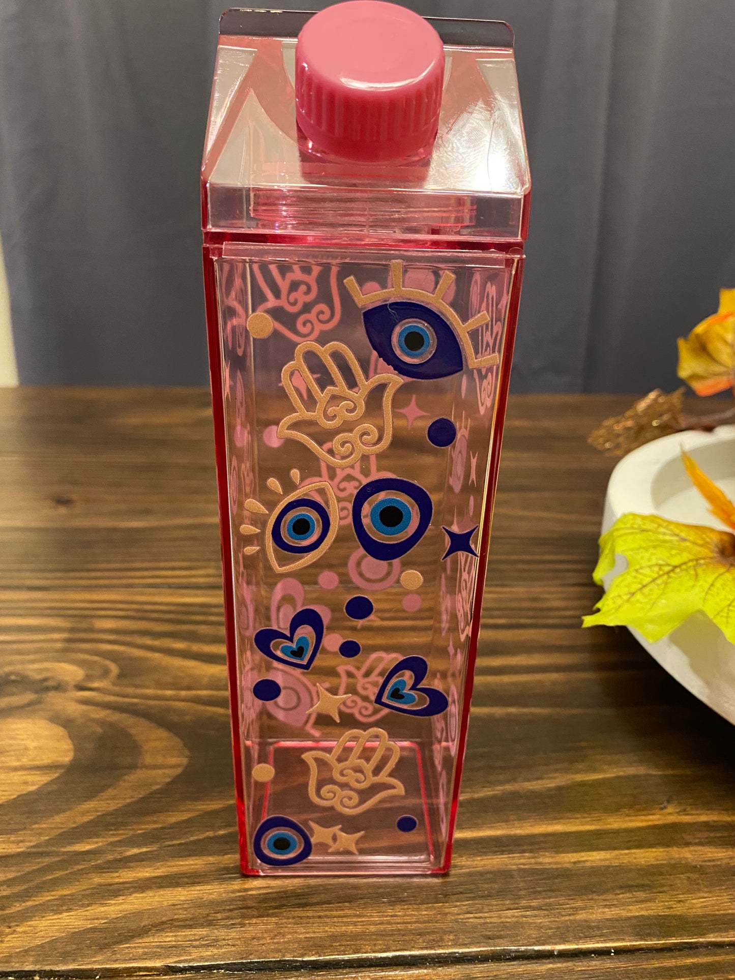 Evil Eye Plastic milk carton