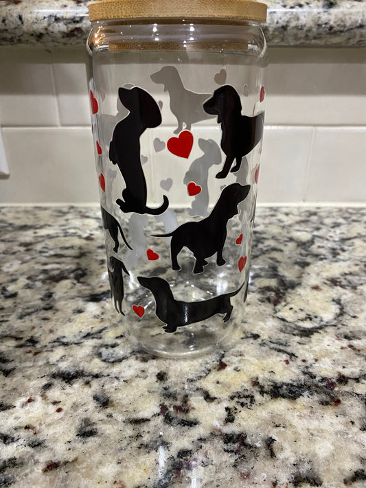 Ddachshund Libby Glass