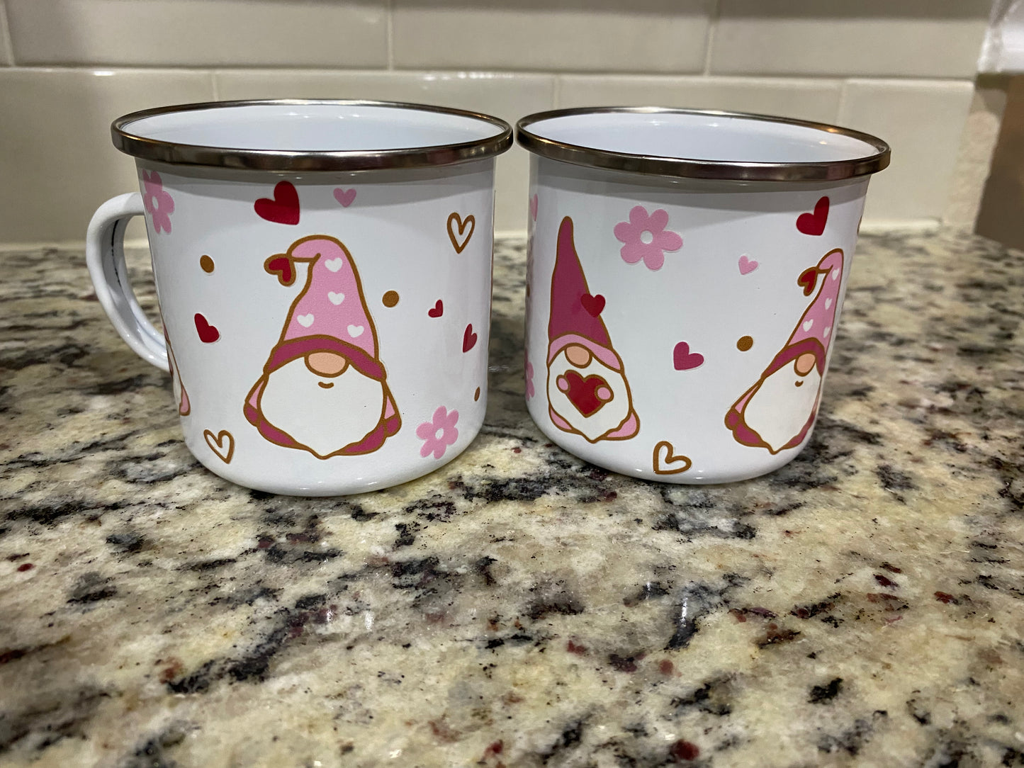 Set of 2 Knome camping mugs