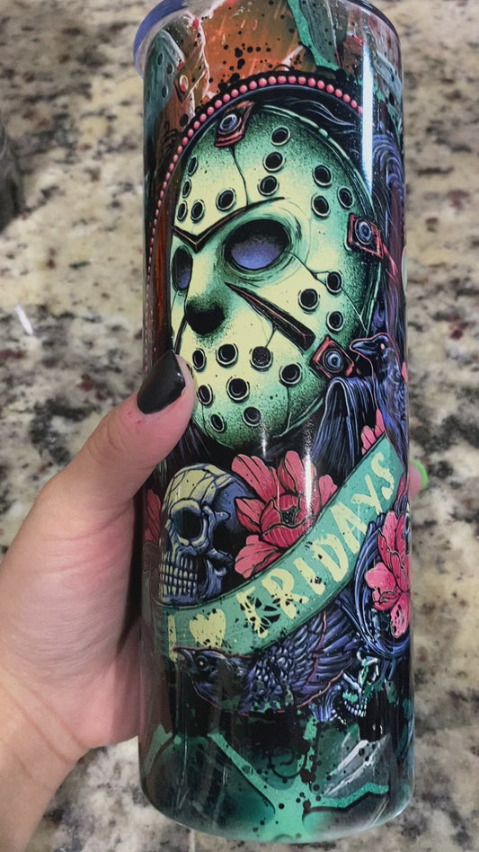 I love Fridays Jason Tumbler